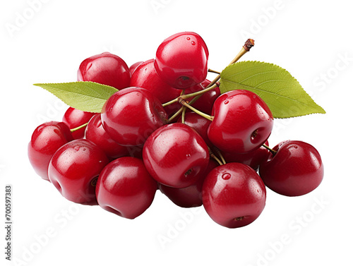 Surinam Cherry Fruit on white background