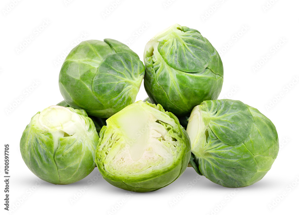 Brussel Sprouts isolated on transparent png Brussel Sprouts isolated on transparent png
