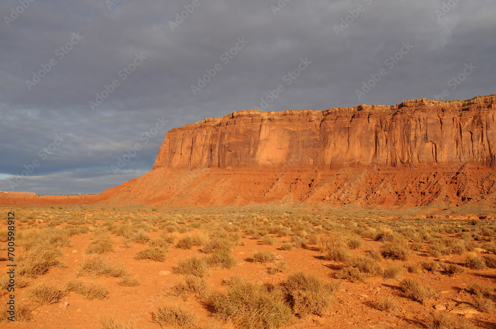 Harsh and Desolate Monument Valley Arizona USA Navajo Nati Harsh and Desolate Monument Valley Arizona USA Navajo Nati
