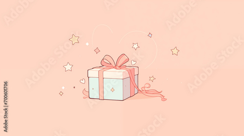 プレゼントボックスの壁紙素材