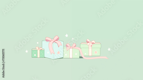 プレゼントボックスの壁紙素材