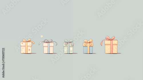 プレゼントボックスの壁紙素材