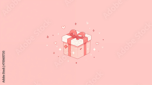 プレゼントボックスの壁紙素材