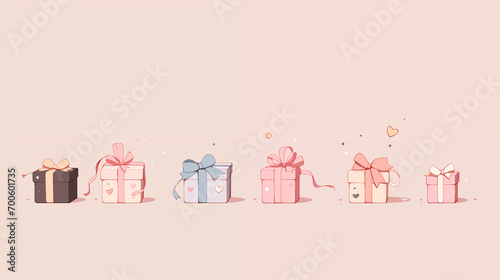 プレゼントボックスの壁紙素材