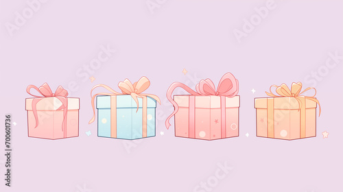 プレゼントボックスの壁紙素材