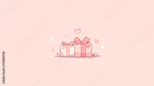 プレゼントボックスの壁紙素材