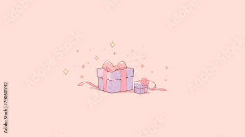 プレゼントボックスの壁紙素材