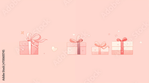 プレゼントボックスの壁紙素材