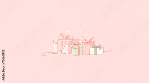 プレゼントボックスの壁紙素材