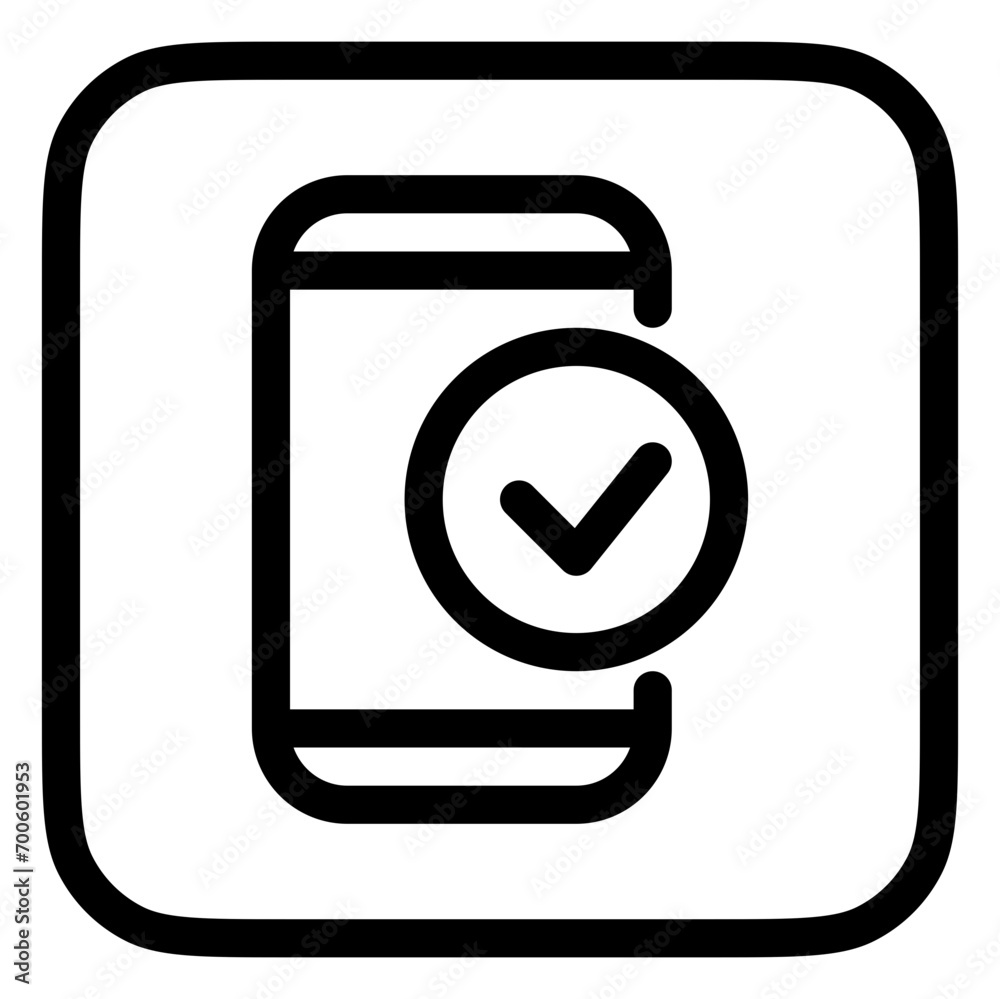 Editable mobile verification vector icon. SEO, marketing, business. Part of a big icon set family. Perfect for web and app interfaces, presentations, infographics, etc Editable mobile verification vector icon. SEO, marketing, business. Part of a big icon set family. Perfect for web and app interfaces, presentations, infographics, etc