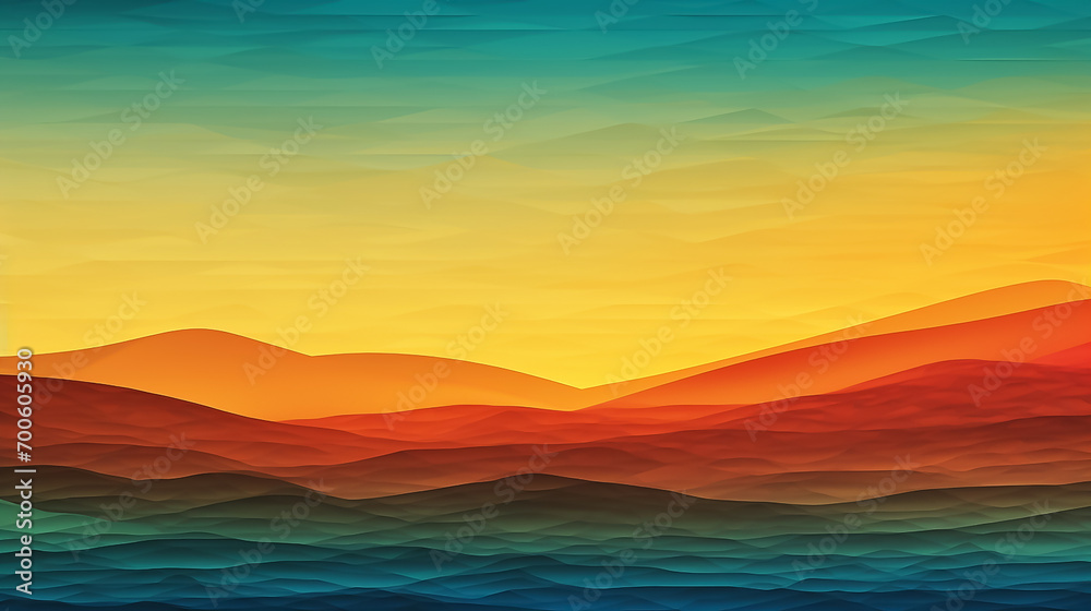 Colorful background of mountains. A Spectrum of multi colored background aligned 