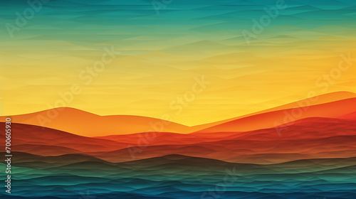 Colorful background of mountains. A Spectrum of multi colored background aligned 
