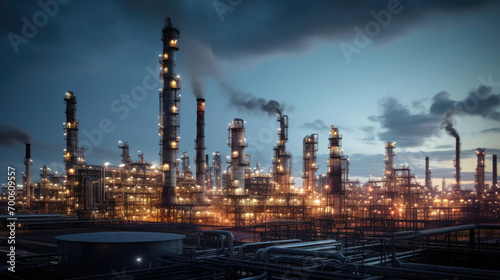 Petrochemical refinery factory industrial chemical oil plant