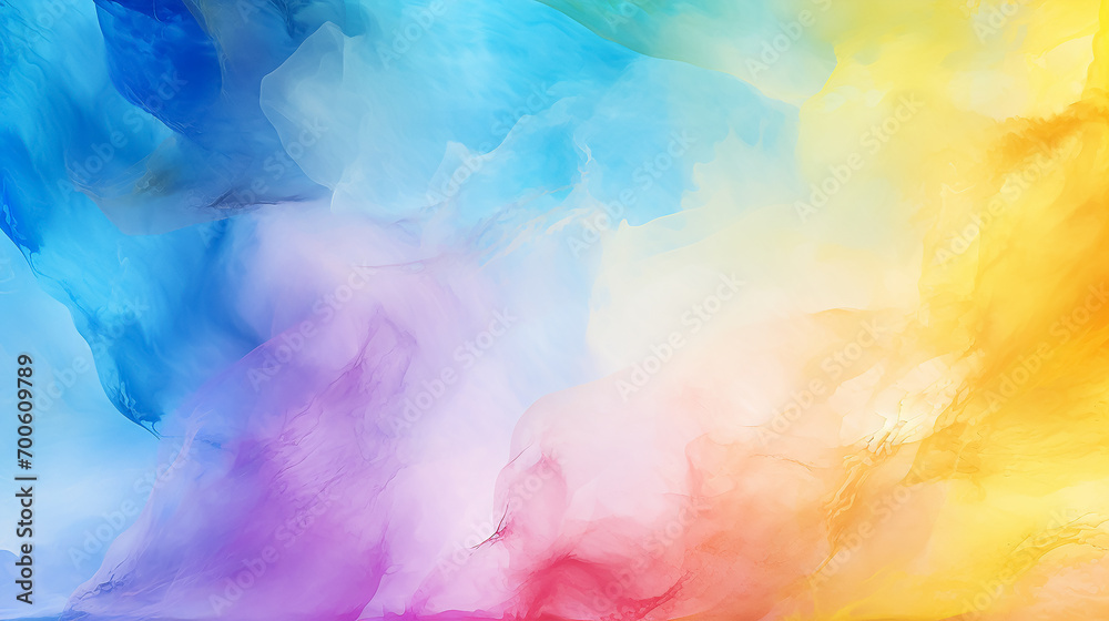 Colorful background of watercolor. A Spectrum of multi colored background aligned 