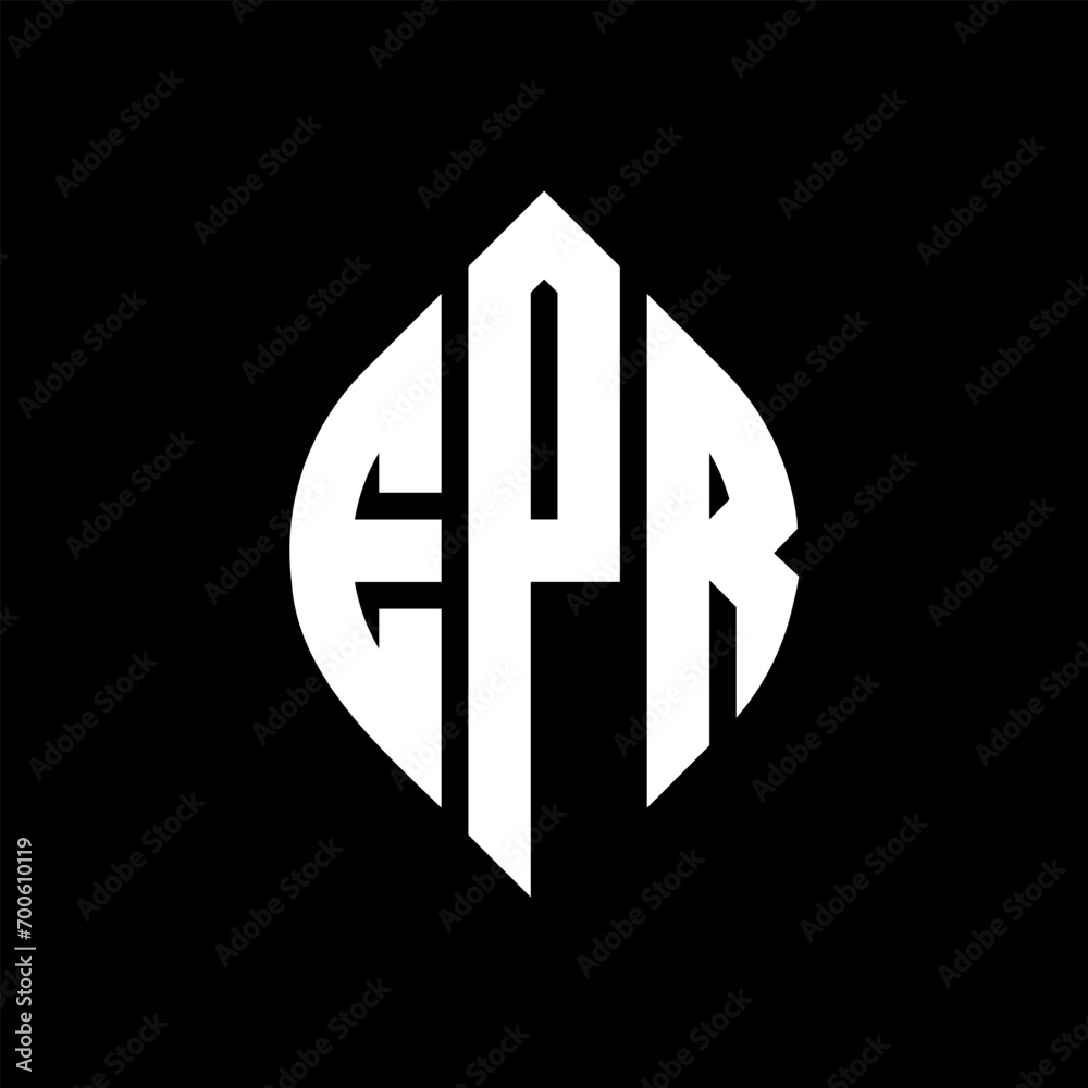 EPR circle letter logo design with circle and ellipse shape. EPR ellipse letters with typographic style. The three initials form a circle logo. EPR Circle Emblem Abstract Monogram Letter Mark Vector. EPR circle letter logo design with circle and ellipse shape. EPR ellipse letters with typographic style. The three initials form a circle logo. EPR Circle Emblem Abstract Monogram Letter Mark Vector.