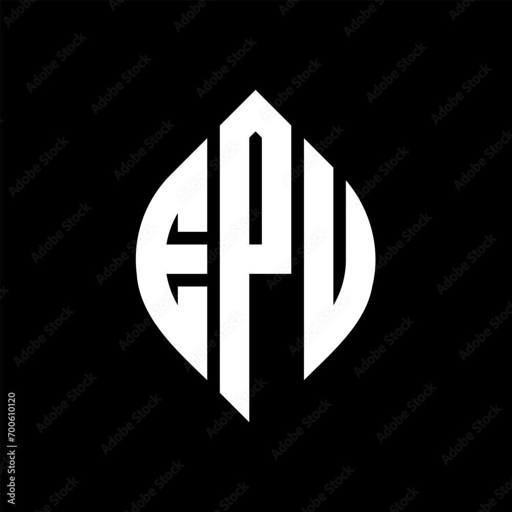 EPU circle letter logo design with circle and ellipse shape. EPU ellipse letters with typographic style. The three initials form a circle logo. EPU Circle Emblem Abstract Monogram Letter Mark Vector. EPU circle letter logo design with circle and ellipse shape. EPU ellipse letters with typographic style. The three initials form a circle logo. EPU Circle Emblem Abstract Monogram Letter Mark Vector.