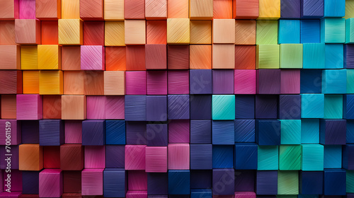 Colorful background of wall. A Spectrum of multi colored background aligned 