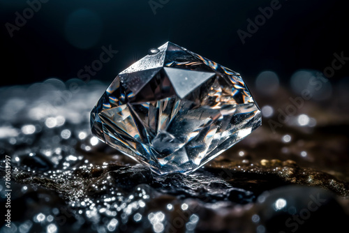 Radiant Cut Diamond Brilliance, Created with Generative AI Technology