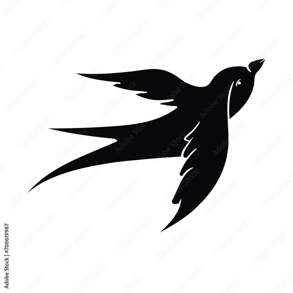 Hand drawing style of seagull vector. It is suitable for bird icon, sign or symbol. Hand drawing style of seagull vector. It is suitable for bird icon, sign or symbol.