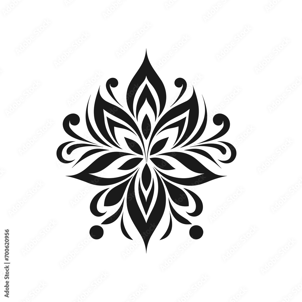 Fototapeta premium Beautiful minimalist flower illustration art.