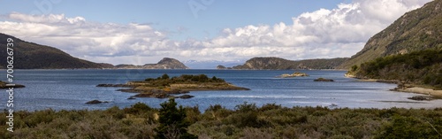 Panoramic view of Tierra del Fuego National Park.