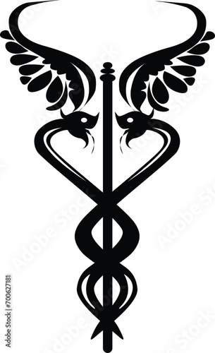 caduceus medical symbol photo