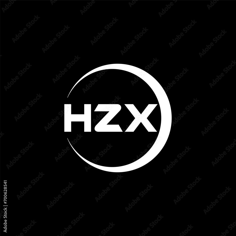 HZX letter logo design with black background in illustrator, cube logo, vector logo, modern alphabet font overlap style. calligraphy designs for logo, Poster, Invitation, etc. HZX letter logo design with black background in illustrator, cube logo, vector logo, modern alphabet font overlap style. calligraphy designs for logo, Poster, Invitation, etc.