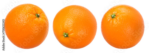 Orange fruit isolated, transparent PNG, PNG format, full depth of field, collection photo