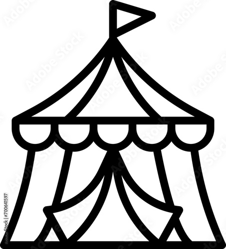 Circus tent icon © kmgdesignid