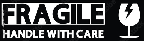 sticker of fragile handle with care