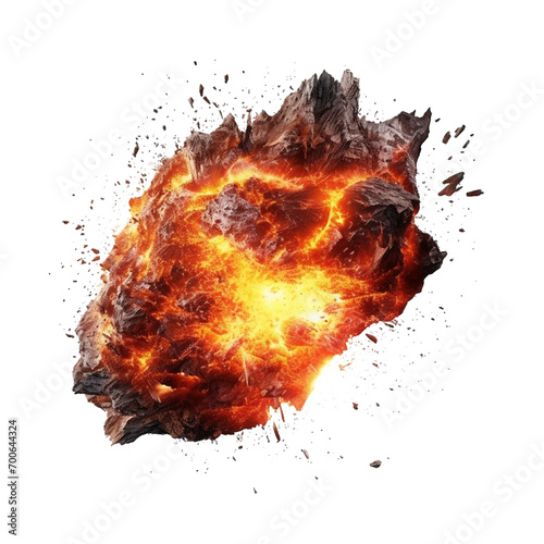 explosion isolated on white background