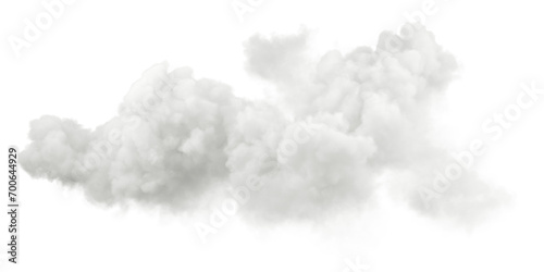 Photography Cutout steam white soft clouds idyllic shapes on transparent backgrounds 3d illu