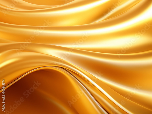Background with gold fabric with drapery
