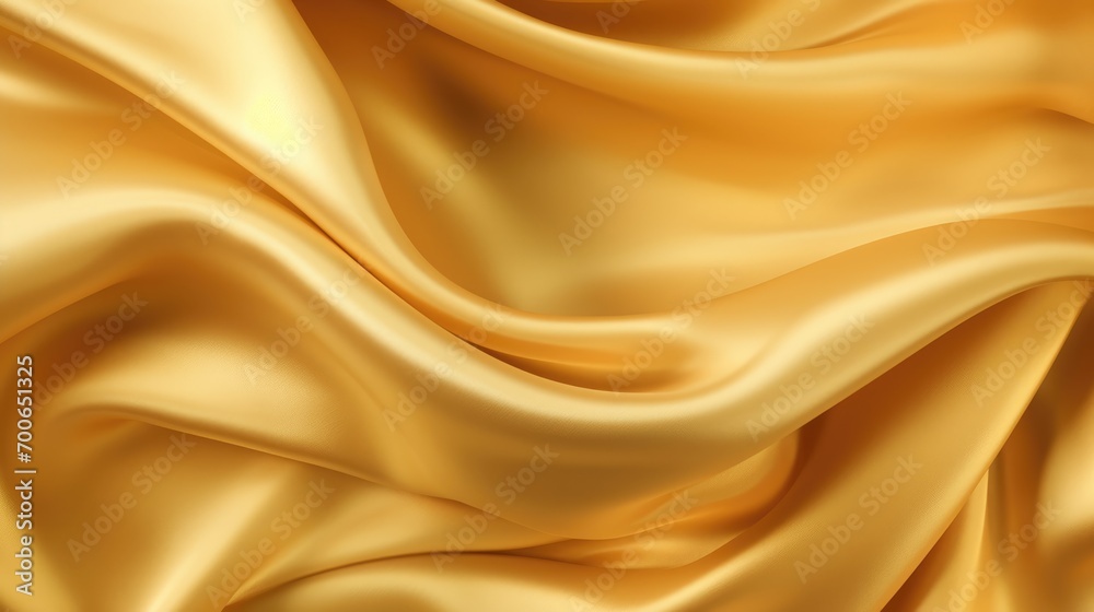 gold silk satin fabric abstract background - obrazy, fototapety, plakaty 