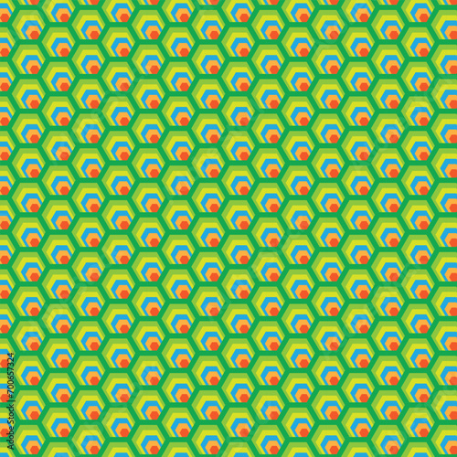 The hexagon pattern is characterized by its six equal sides and six angles, creating a geometrically harmonious shape. The regularity of the hexagon imparts a sense of balance and symmetry, making it 