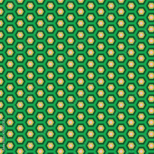 Hexagons are prevalent in nature, notably seen in honeycomb structures created by bees. This natural occurrence has led to the hexagon pattern being associated with efficiency and optimal use of space