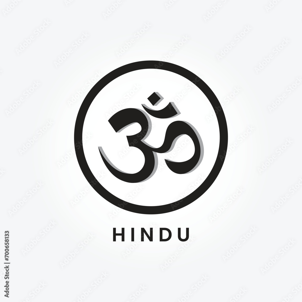 hinduism religion symbol logo vector illustration hinduism religion symbol logo vector illustration