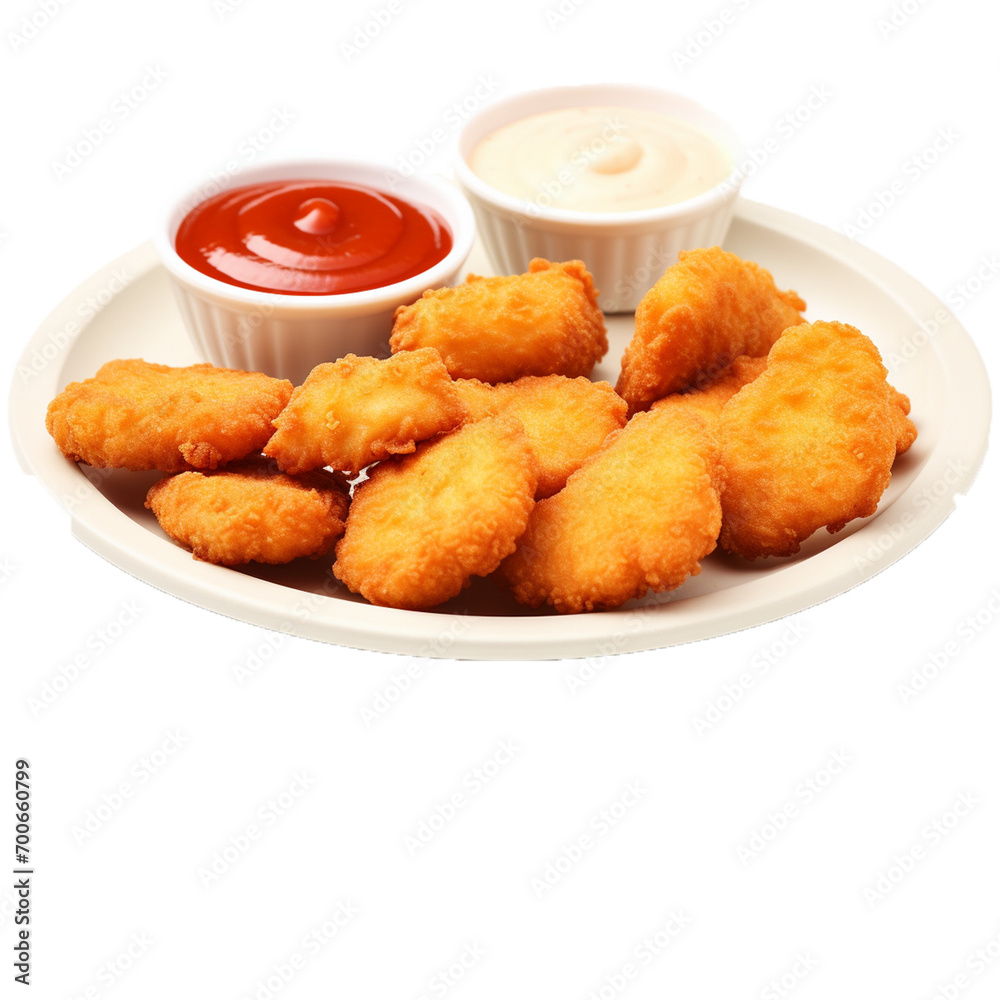Chicken Nuggets on transparent background Chicken Nuggets on transparent background