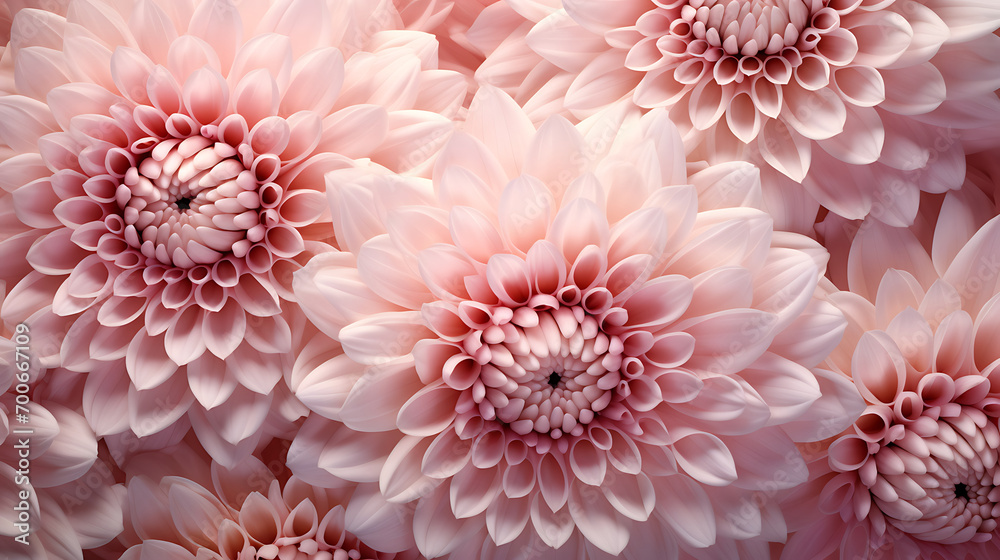 The visual harmony of symmetrical chrysanthemum flowers. Generative Ai The visual harmony of symmetrical chrysanthemum flowers. Generative Ai