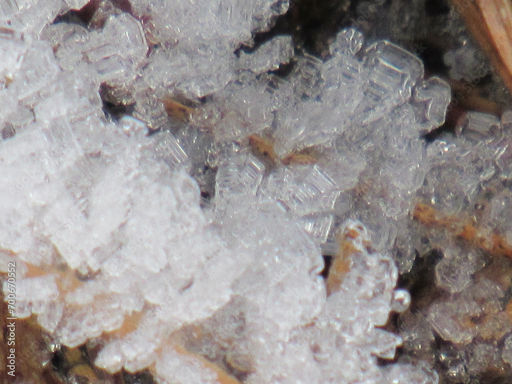 Cristales de hielo. Cristales de hielo.