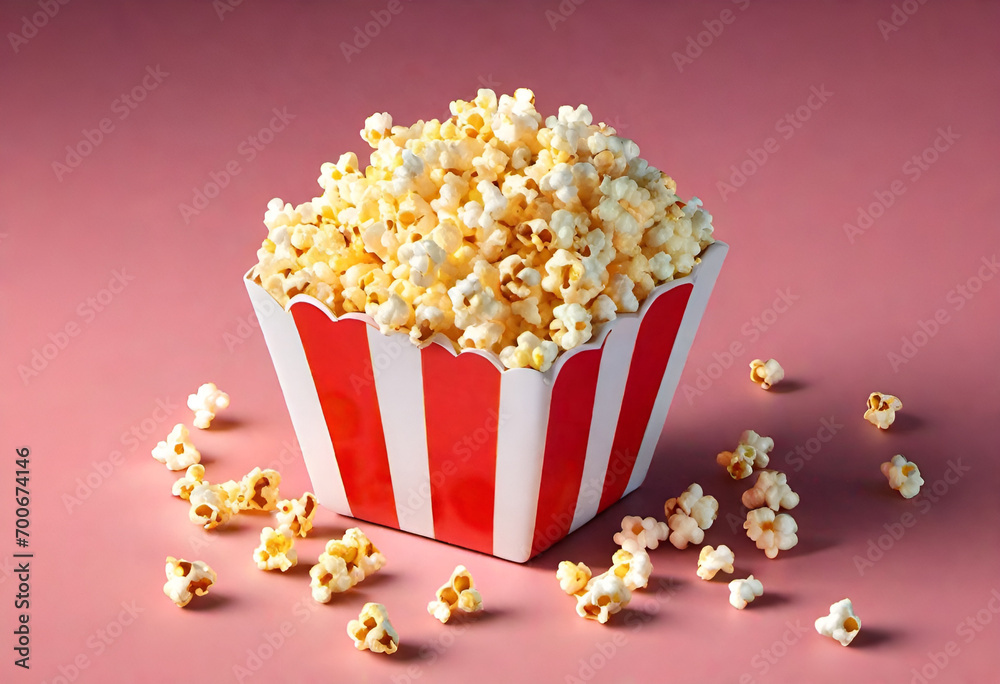 popcorn on minimal background popcorn on minimal background