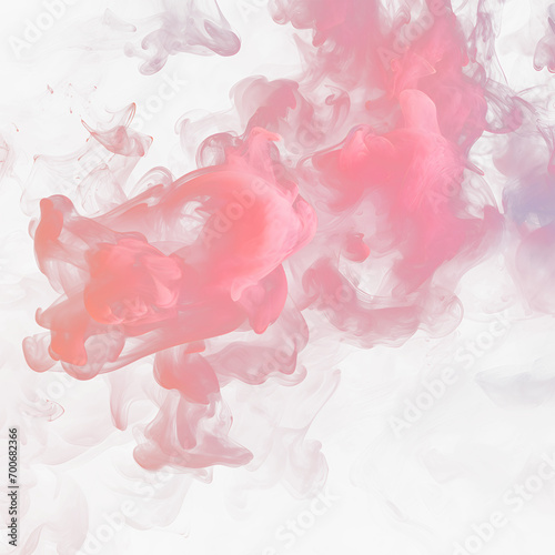 Atmospheric smoke, abstract coloron a png background, close-up.