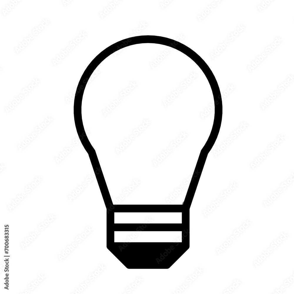 lamp icon vector simple illustration 