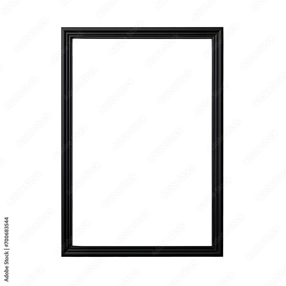 Rich black frame isolated on png background. Rich black frame isolated on png background.