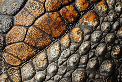 Macro reptile scale armor texture