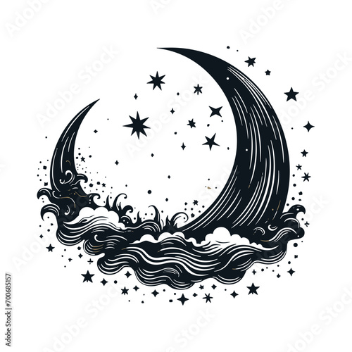 Moon svg, moon png, summer clipart, clipart, moon illustration, palm, tree, beach, tropical, vector, summer, illustration, island, silhouette, sea, sun, nature, travel, ocean, sunset, design, sky, lan