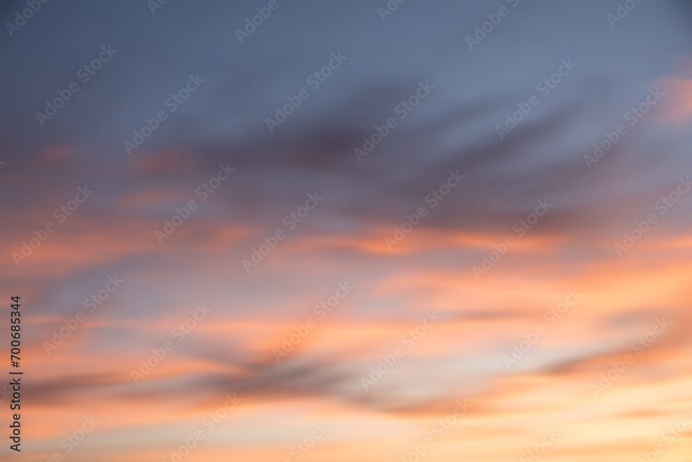 super soft blurry sunset sky background