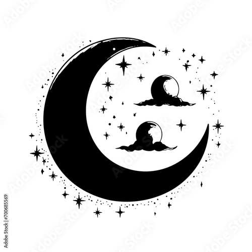 Moon svg, moon png, summer clipart, clipart, moon illustration, palm, tree, beach, tropical, vector, summer, illustration, island, silhouette, sea, sun, nature, travel, ocean, sunset, design, sky, lan