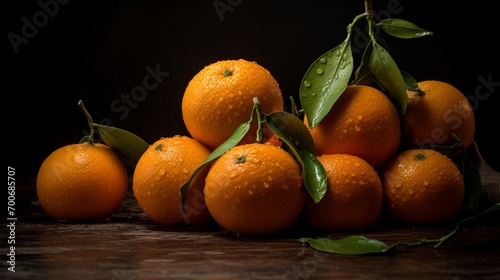avante harde style photography of oranges.Generative AI