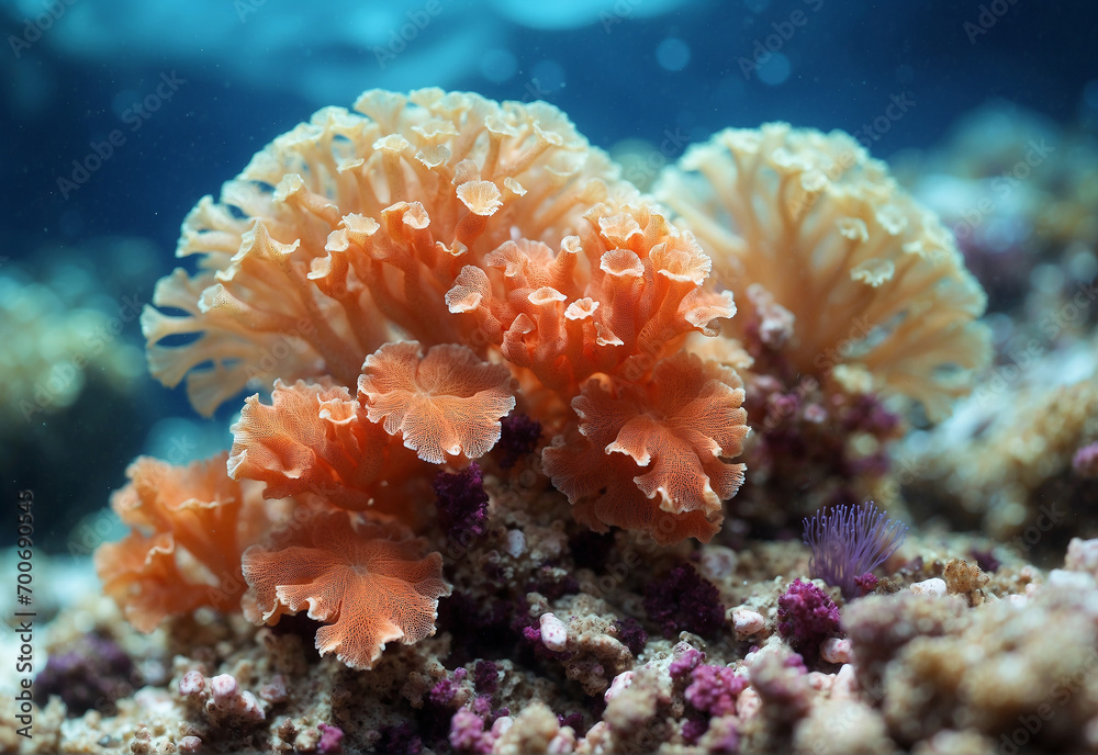 Naklejka premium coral reef in aquarium